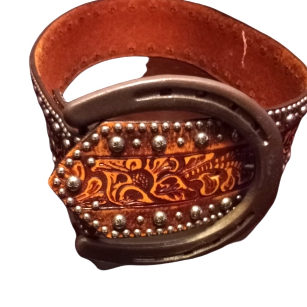 Double J Saddlery Horse Shoe Belt